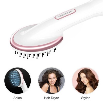 Lescolton Hot Air Hair Dryer Brush 3 In1 Electric Dryer Volumizer Straightener 360 Degree Rotating Hairdryer Comb